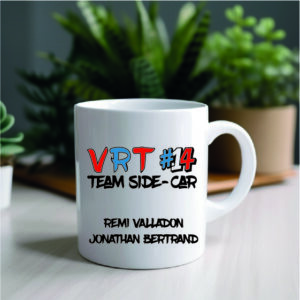 Mug officiel VRT 14 personnalisé pour les supporters de l’équipe de side-car VRT#14